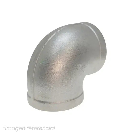 CODO INOX 90° 1.1/2 PULG NPT