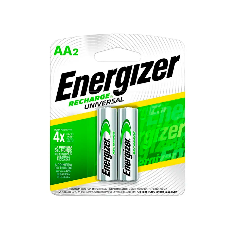 PILA RECARGABLE AA ENERGIZER PACK 2