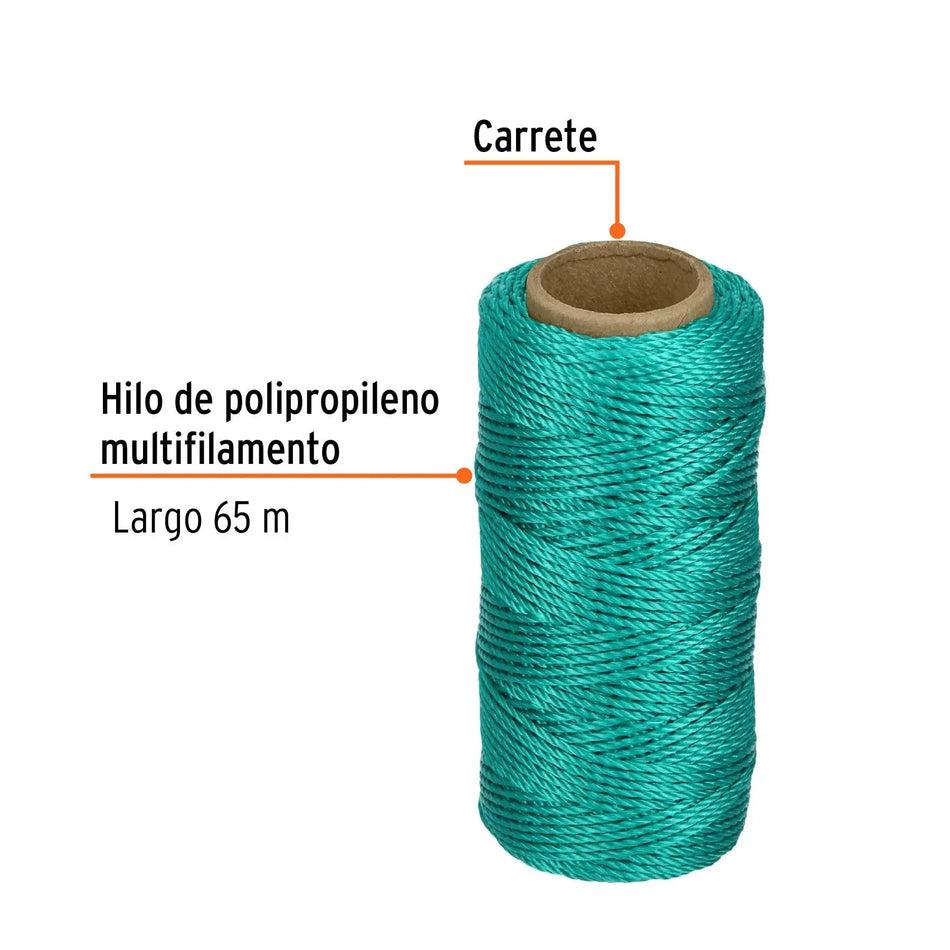 HILO PARA ALBAÑIL VERDE TRUPER HIL-65V