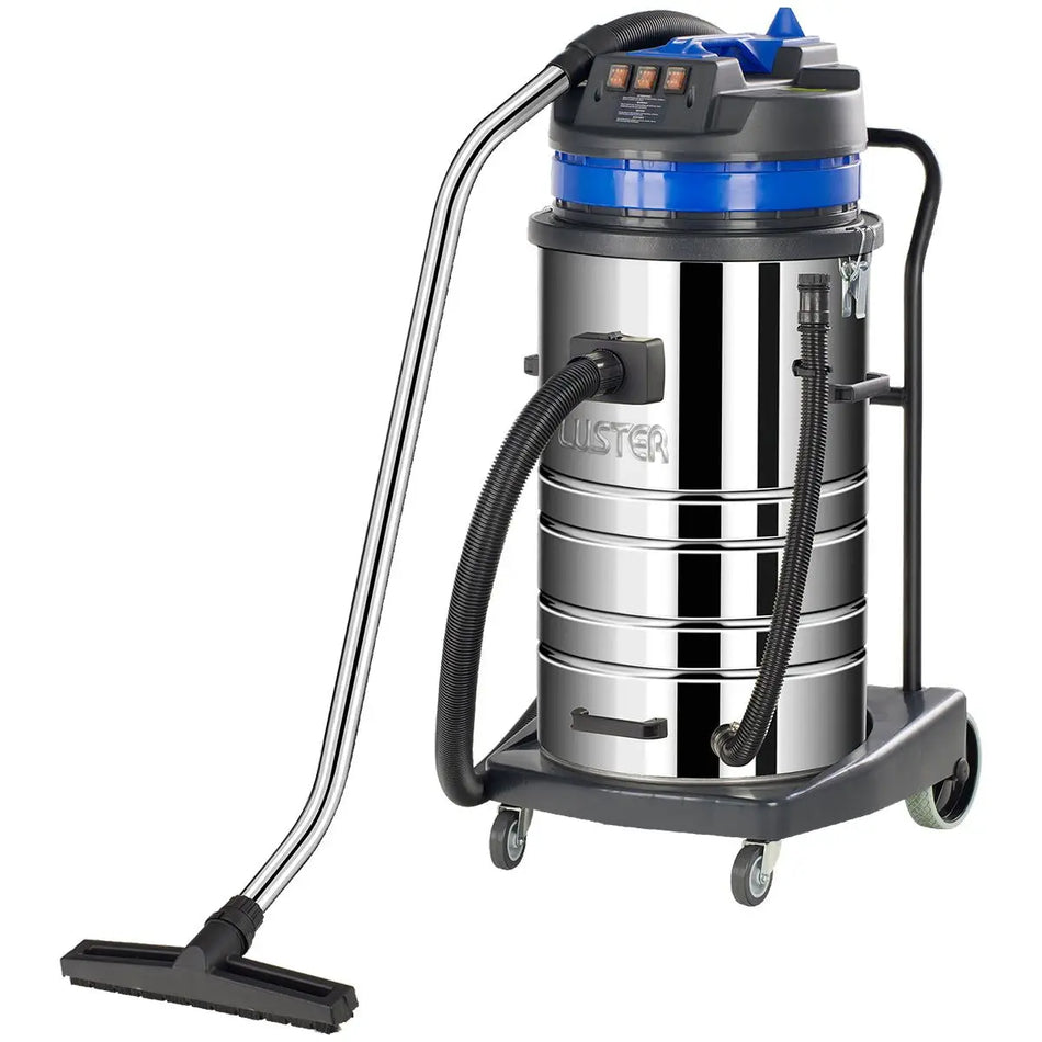 ASPIRADORA 80 LTS POLVO/AGUA 3 MOTORES LUSTER