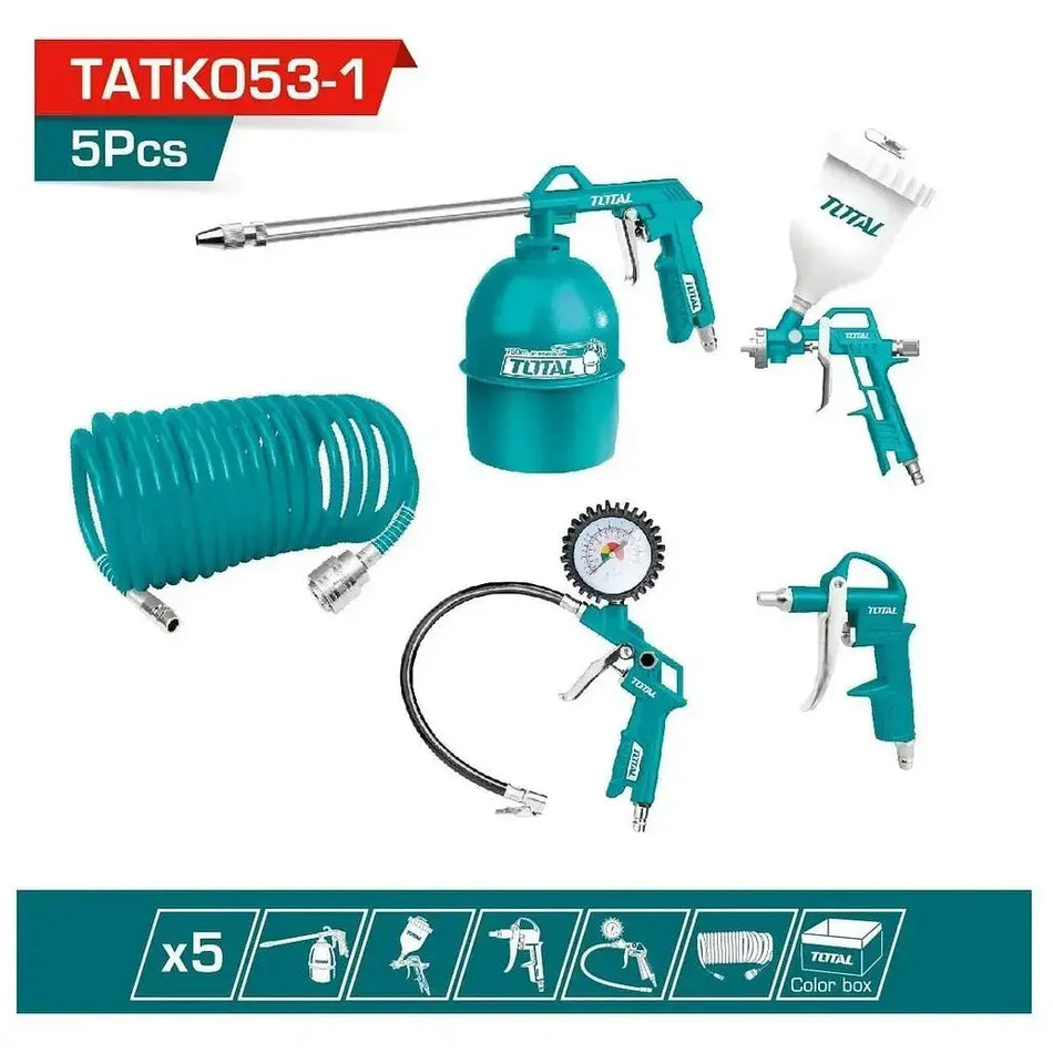 JUEGO HERRAMIENTAS COMPRESOR 5 PZ TATK053-1 TOTAL