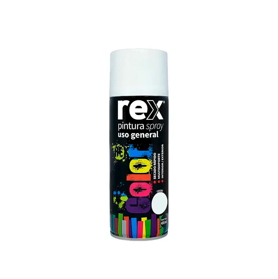 PINTURA SPRAY 400 ML BLANCO BRILLANTE REX