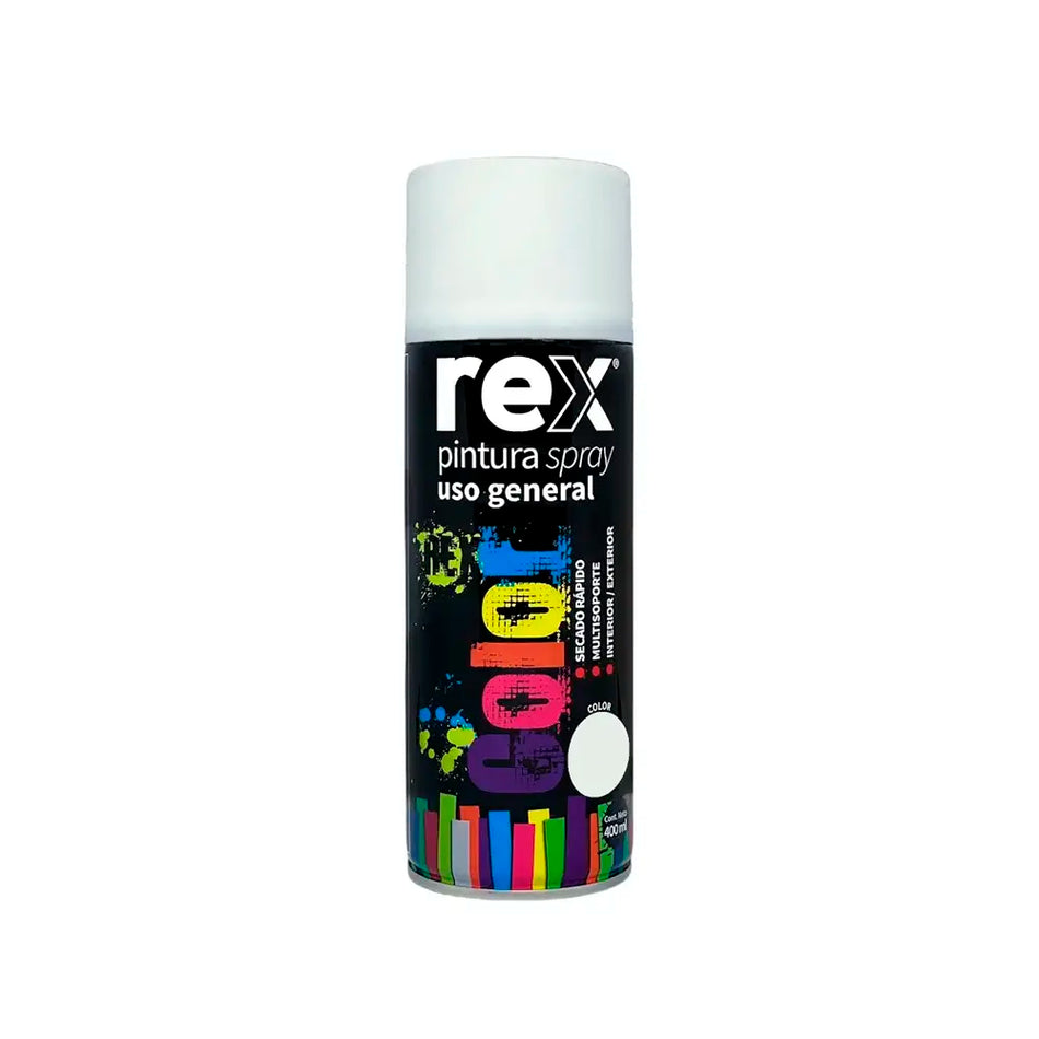PINTURA SPRAY 400 ML BLANCO MATE REX