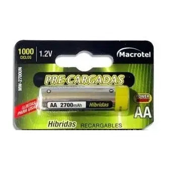 PILA MACROTEL AA PRE CARGADA 1.2V