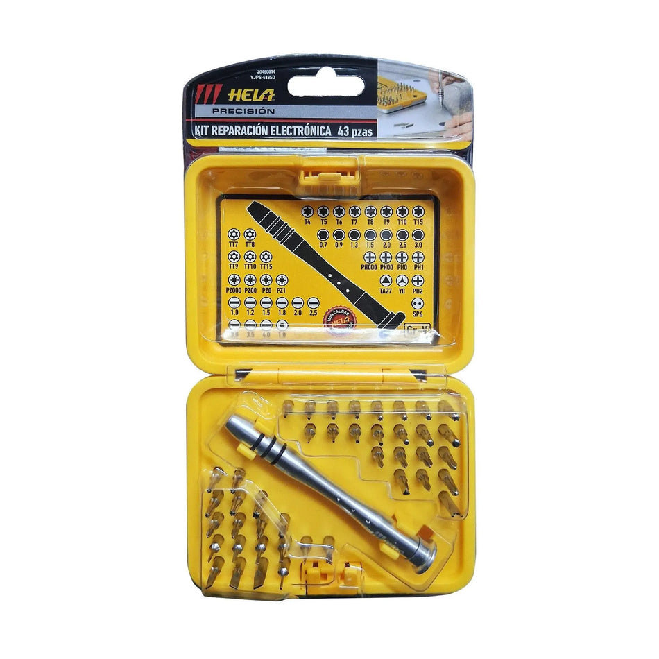 KIT DESTORNILLADORES PRECISION 43 PZ HELA 20460014