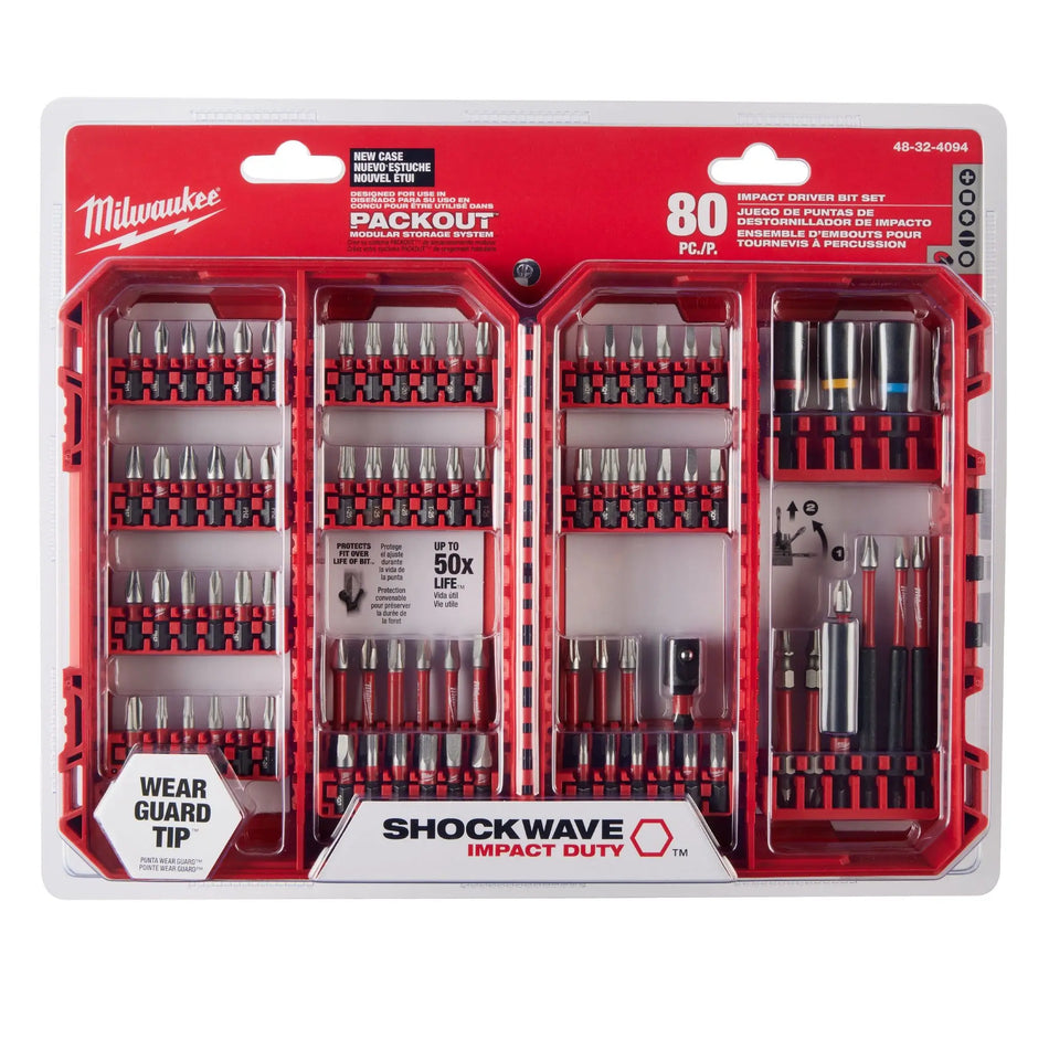 SET PUNTAS 80 PZ MILWAUKEE 48-32-4094