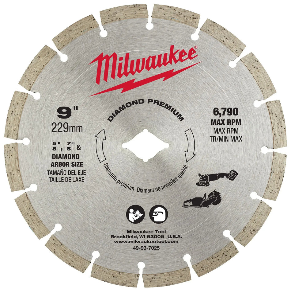DISCO CORTE 9 PULG SEGMENTADO P/MILWAUKEE 49-93-7025