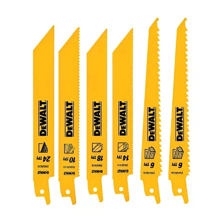 JUEGO HOJAS SIERRA SABLE 6 PZ DEWALT DW4856