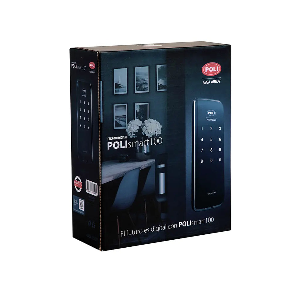 CERRADURA PUERTA SMART100 DIGITAL C/CLAVE 156230 POLI
