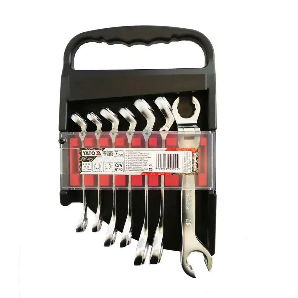 JUEGO LLAVES NIPLERAS 8 - 17 MM 7 PZ YATO YT-0190