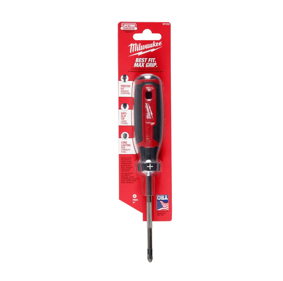 PH2 X 100 MM REINFORCED SCREWDRIVER MT202 MILWAUKEE