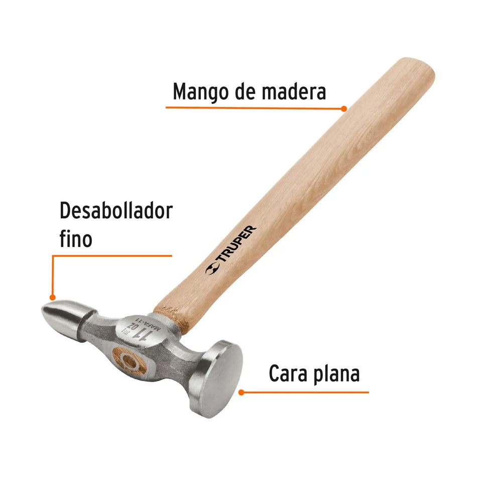 MARTILLO DESABOLLADOR PUNTA REDONDA 11OZ TRUPER MAFA11