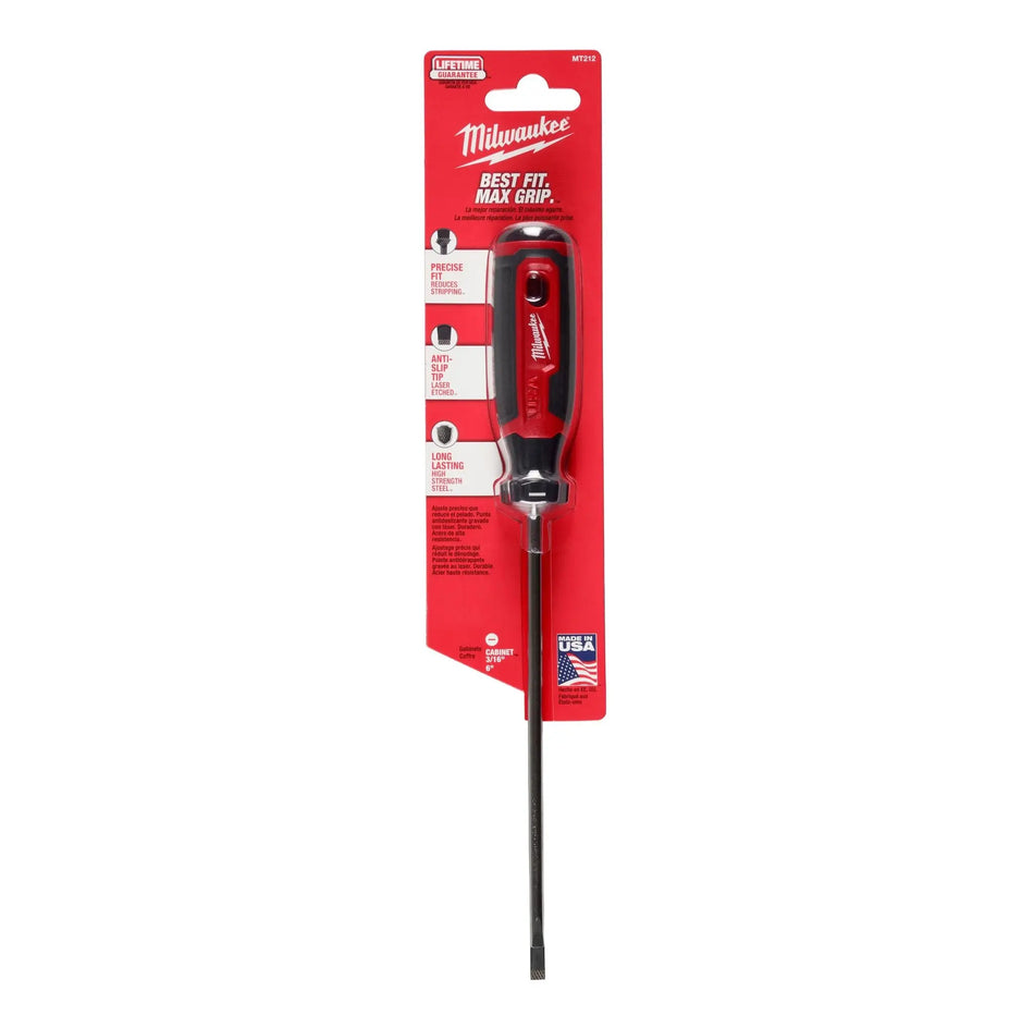 MILWAUKEE 5 X 6 IN. SLOTTED SCREWDRIVER MT212