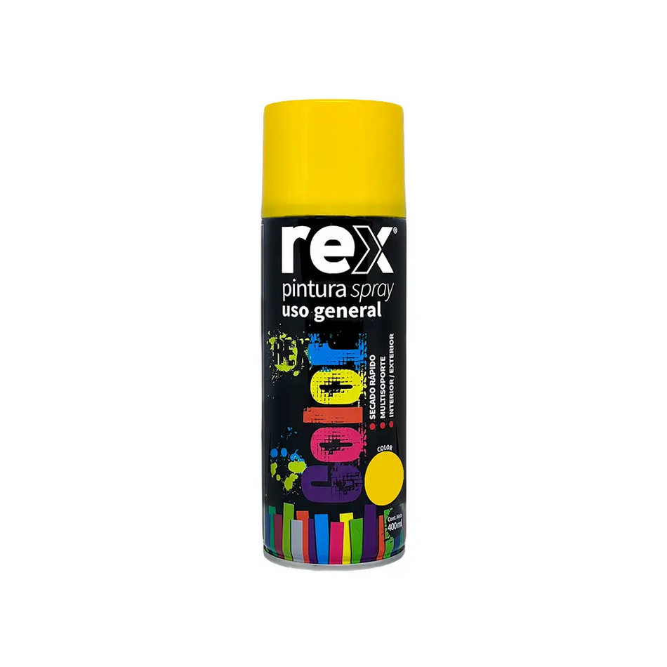 PINTURA SPRAY 400 ML AMARILLO REX