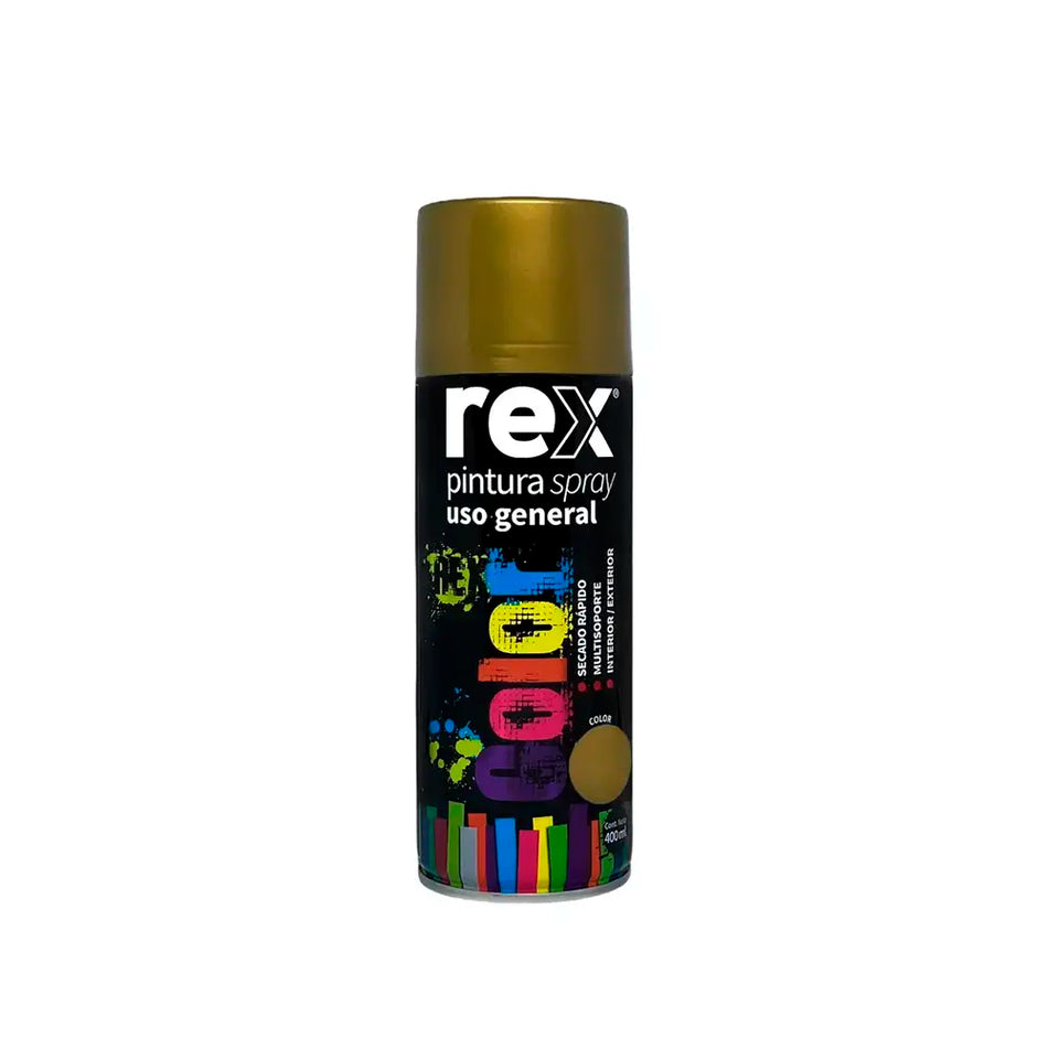 PINTURA SPRAY 400 ML DORADO REX
