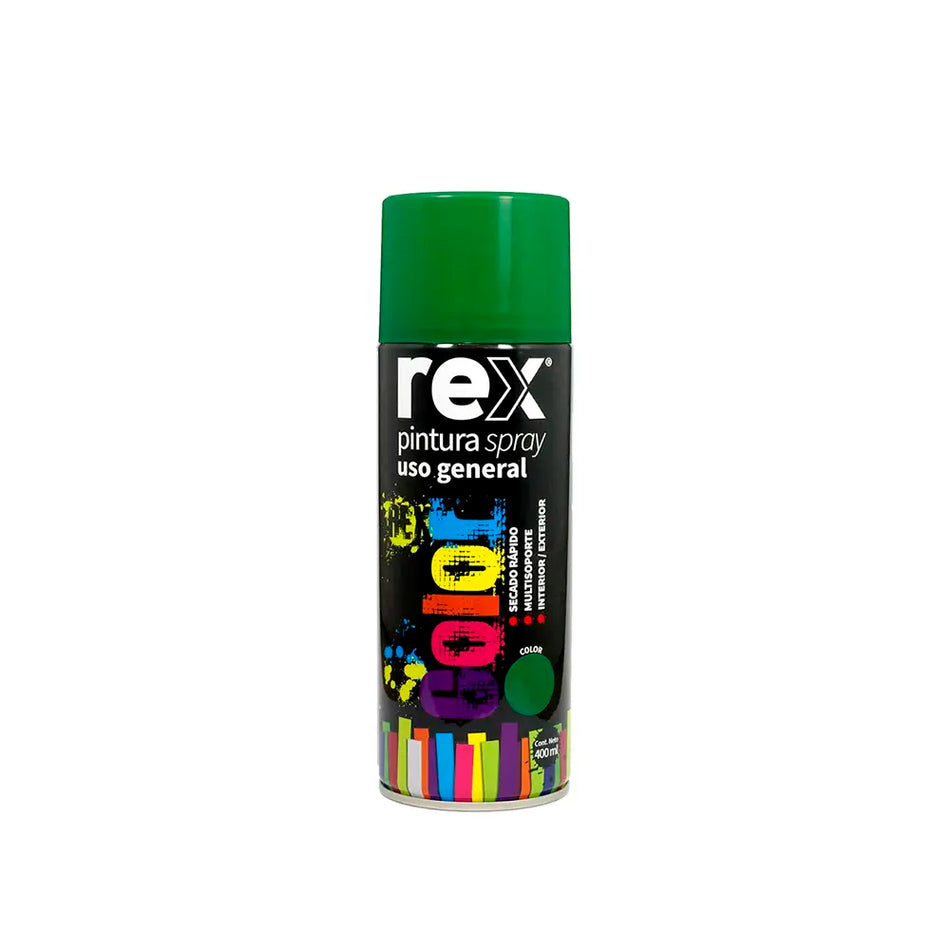 PINTURA SPRAY 400 ML VERDE REX