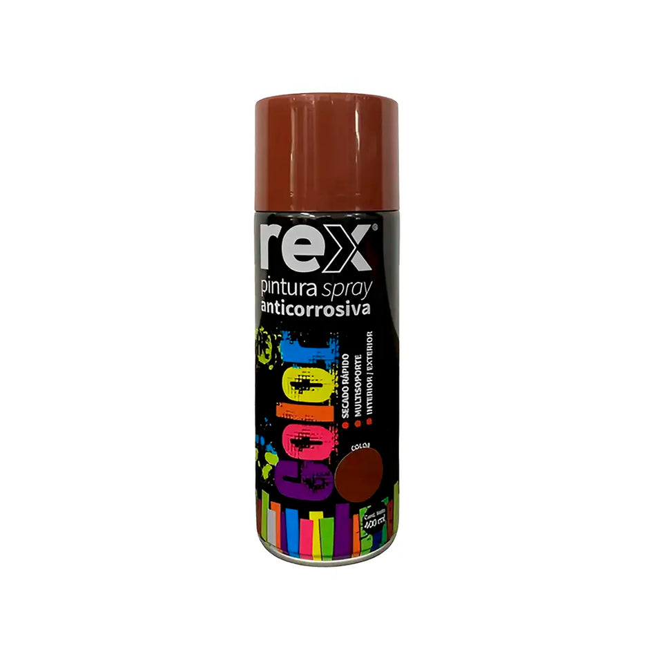 PINTURA SPRAY 400 ML ANTICORR. ROJO REX