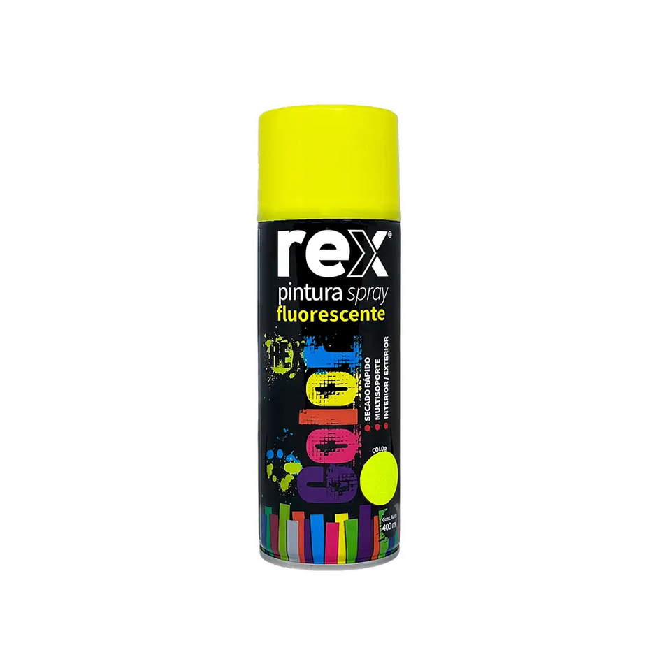 PINTURA SPRAY 400 ML AMARILLO FLUOR REX