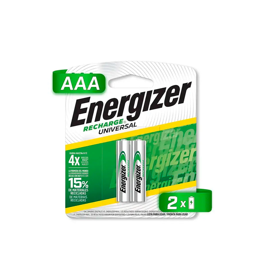 PILA RECARGABLE AAA ENERGIZER PACK 2