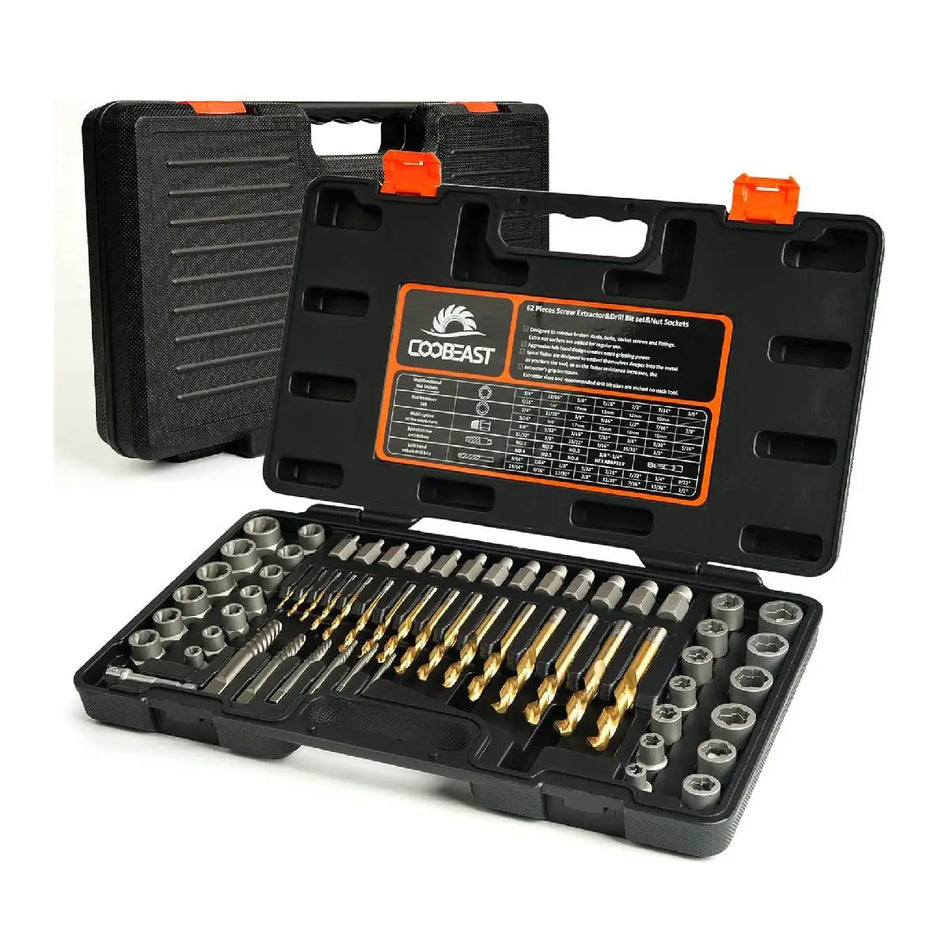JUEGO EXTRACTOR PERNOS CORTADOS 62PZ COOBEAST