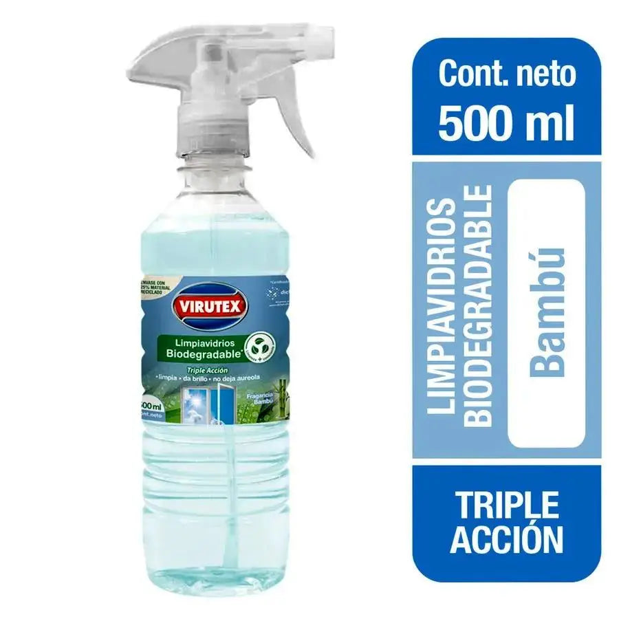 LIMPIA VIDRIOS 500 ML BIODEGRADABLE VIRUTEX 1102375