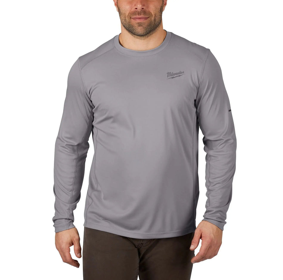 POLERA M/LARGA T/L GRIS 415G-S MILWAUKEE