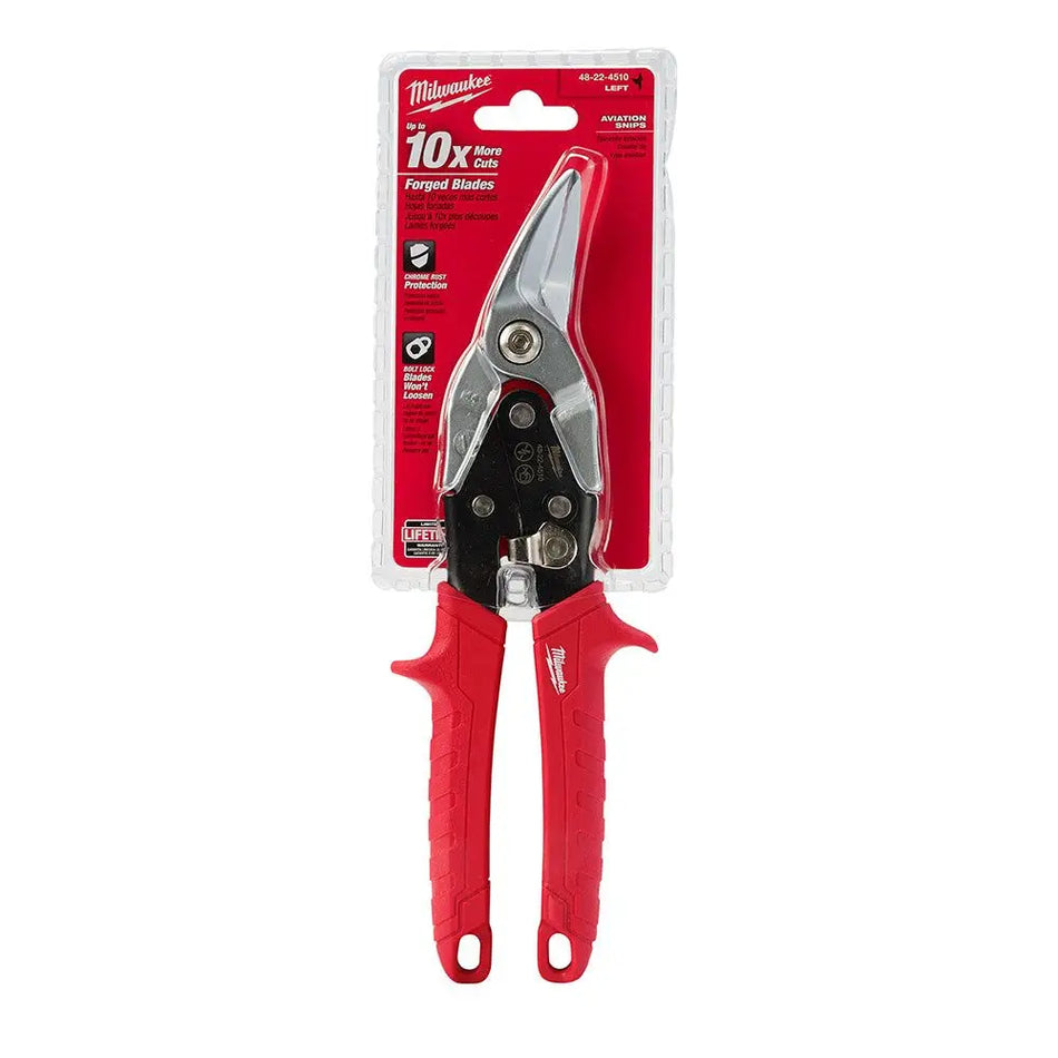 TIJERA AVIACION CURVA IZQ 10 PULG MILWAUKEE 48-22-4510