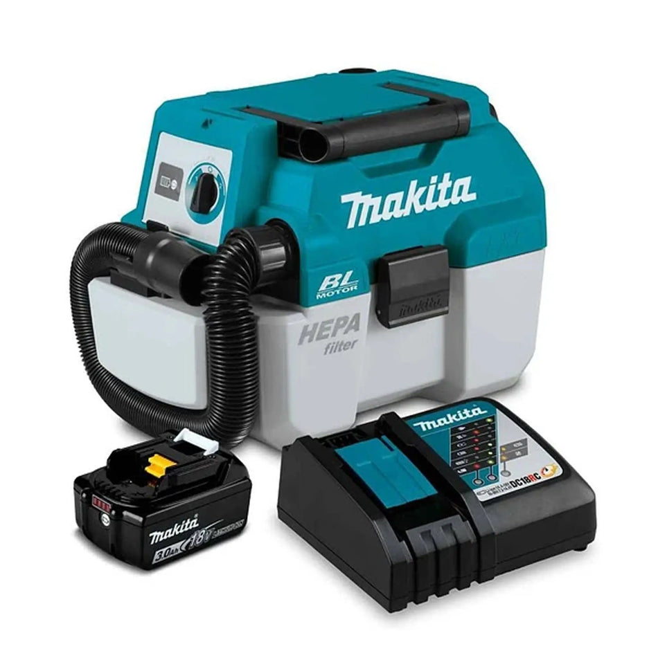 ASPIRADORA 7,5 LTS INAL 18V 1/BAT 3 AMP MAKITA DVC750LRF