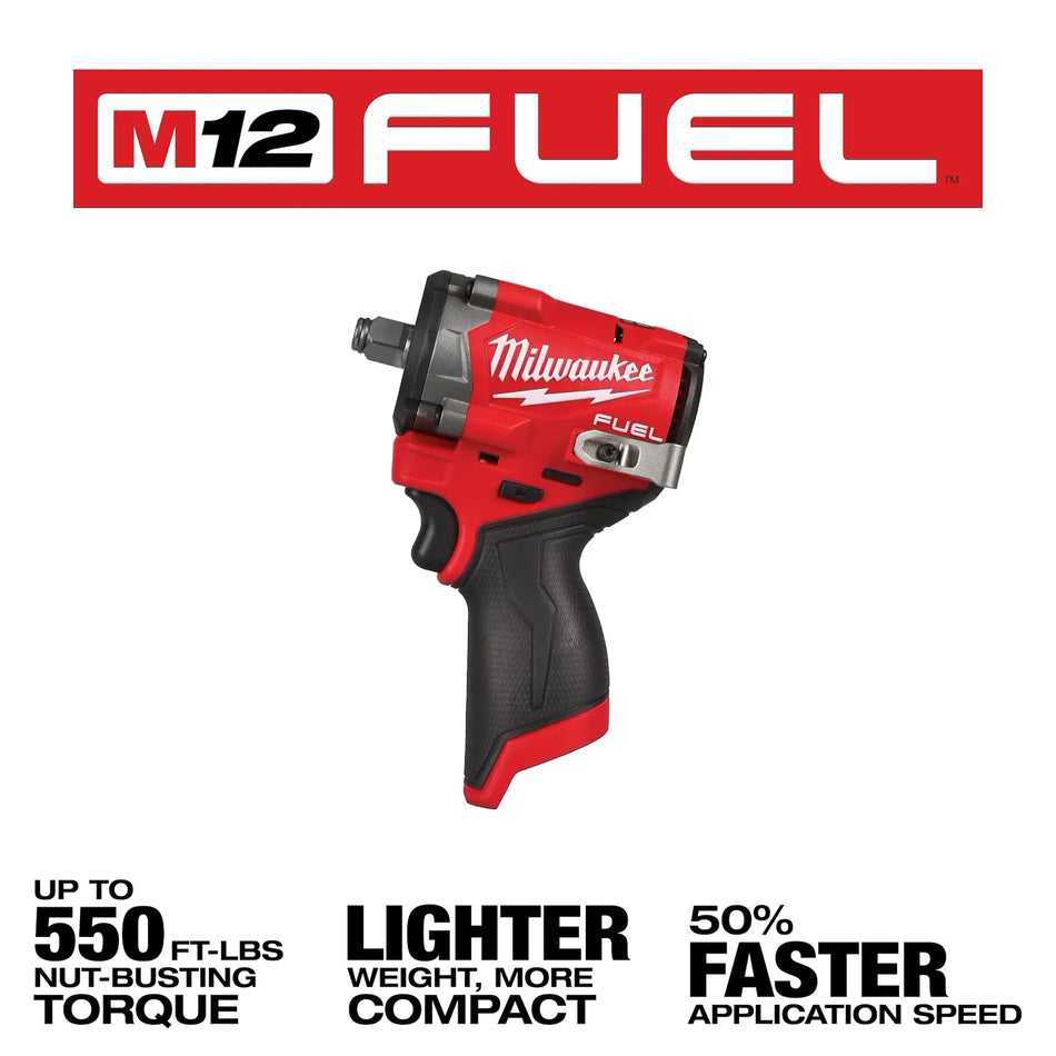 PISTOLA IMPACTO 1/2 INAL M12 S/BAT MILWAUKEE 2563-20