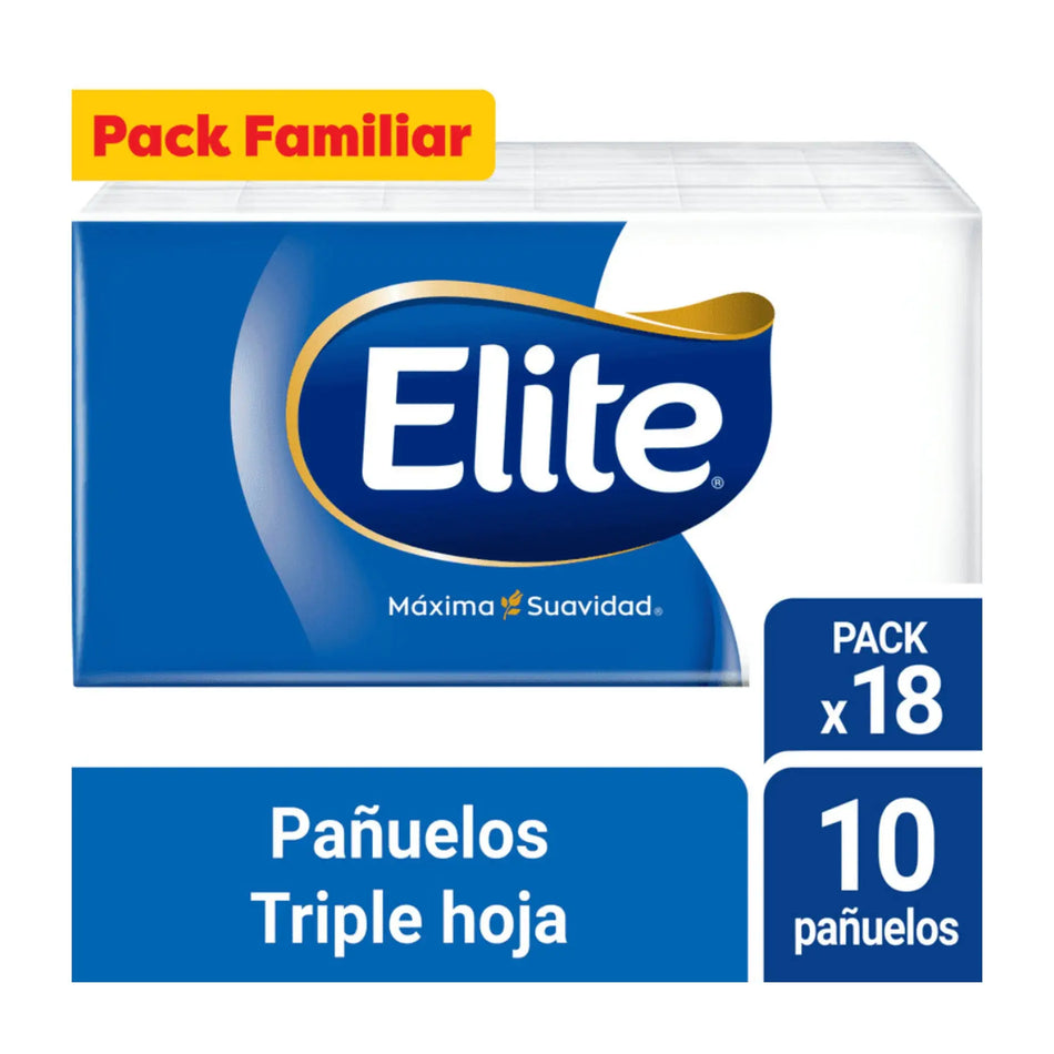 PAÑUELOS DESECHABLES ELITE 18 UNID 17215