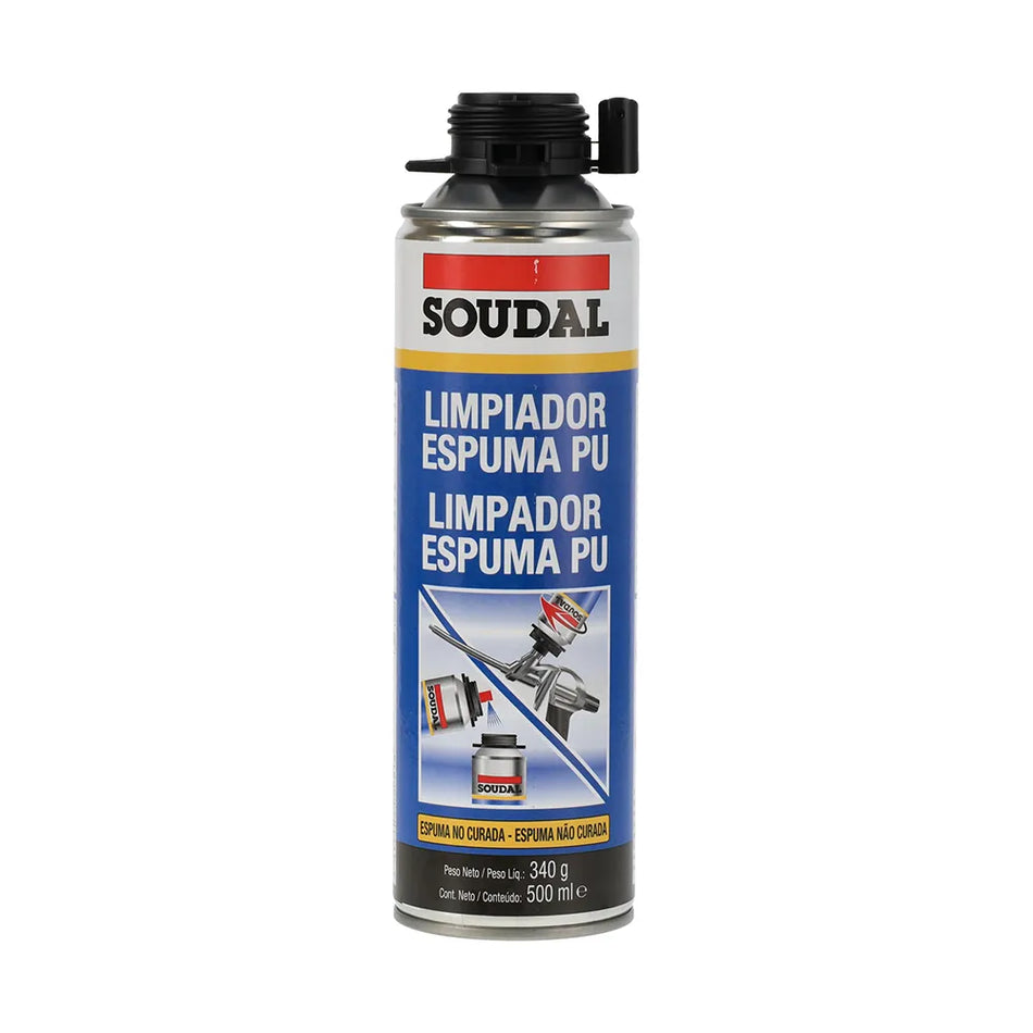 LIMPIADOR ESPUMA POLIURETANO 500 ML PARA PISTOLA SOUDAL 100646