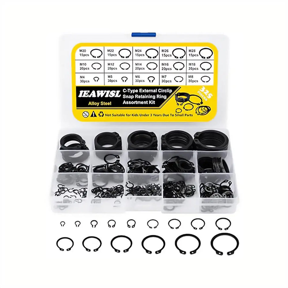 JUEGO SEGUROS SEEGER EXTERIOR 325 PZ INOX