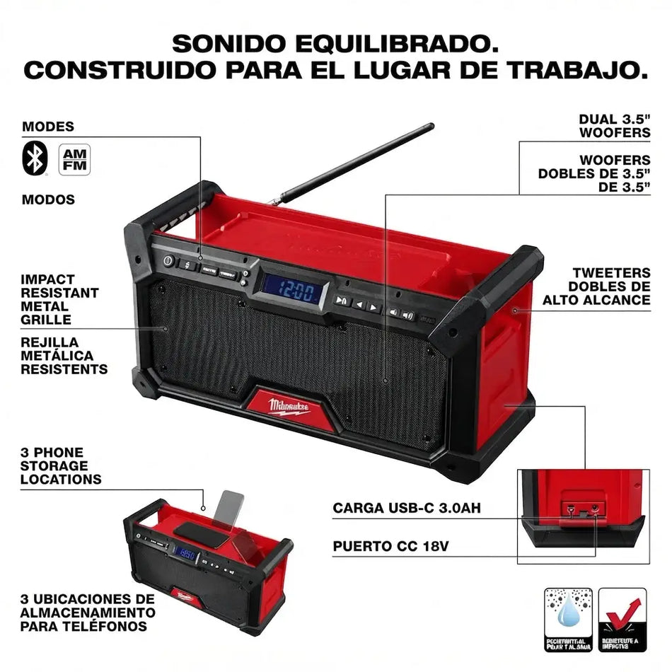 MILWAUKEE M18 WIRELESS RADIO 2952-20