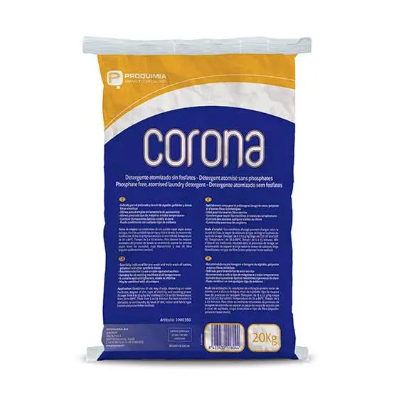 DETERGENTE ROPA POLVO 20 KG CORONA PROQUIMIA